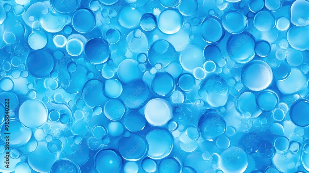 Seamless blue bubbles Seamless blue bubbles