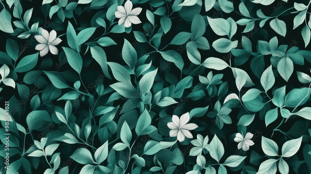 Original green and mixed pattern design with digital illustration suitable for use in web wallpaper ceramics and fabric applications Original green and mixed pattern design with digital illustration suitable for use in web wallpaper ceramics and fabric applications