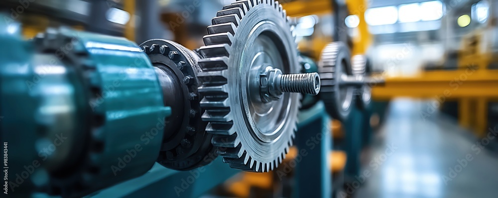 Closeup of industrial machinery in a plant, detailed gears and pipes, watercolor style with soft, flowing brushstrokes Closeup of industrial machinery in a plant, detailed gears and pipes, watercolor style with soft, flowing brushstrokes