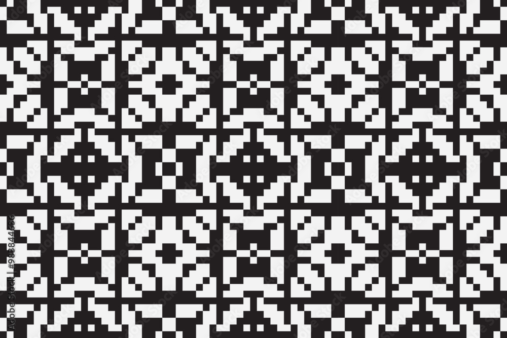 Ethnic seamless monochrome pattern. Aztec geometric background. Tribal print. Navajo fabric. Modern abstract wallpaper. Vector illustration. Ethnic seamless monochrome pattern. Aztec geometric background. Tribal print. Navajo fabric. Modern abstract wallpaper. Vector illustration.