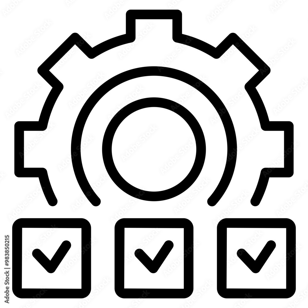 Clipboard with setting Icon Clipboard with setting Icon