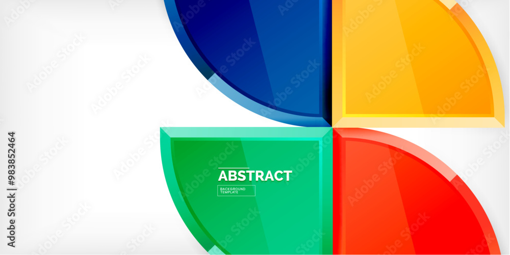 Obraz premium Triangle circles background. Vector Illustration For Wallpaper, Banner, Background, Card, Book Illustration, landing page