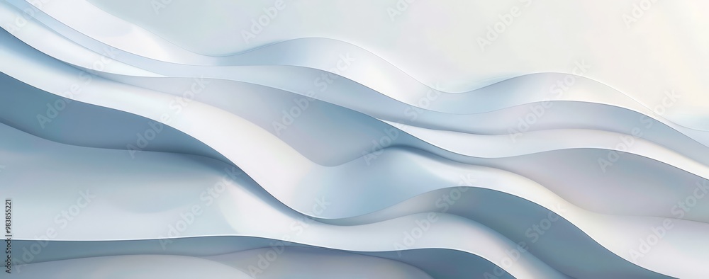 Abstract White Curved Shapes Abstract White Curved Shapes