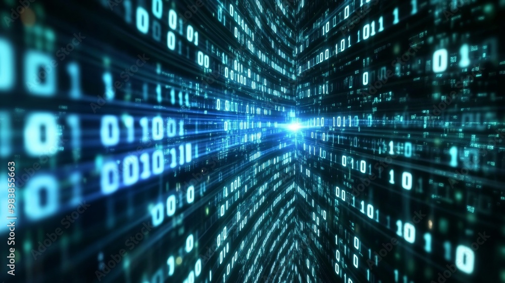 Binary Code Tunnel. Binary Code Tunnel.