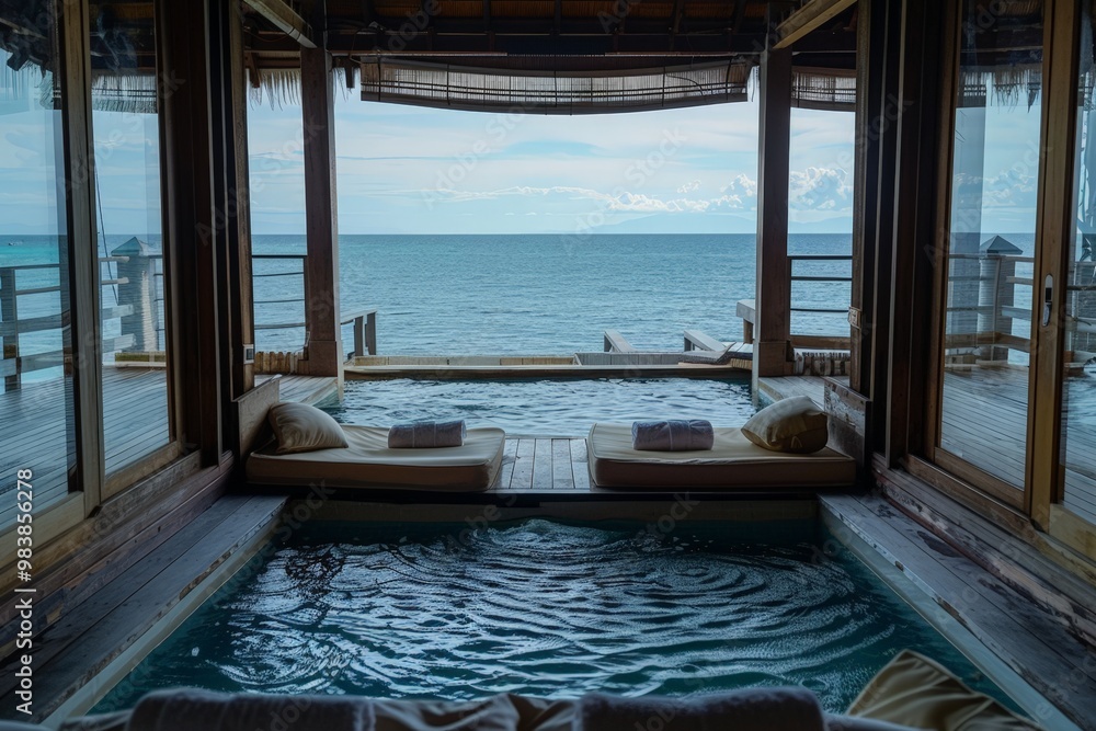 Obraz premium Private Pool with Ocean View