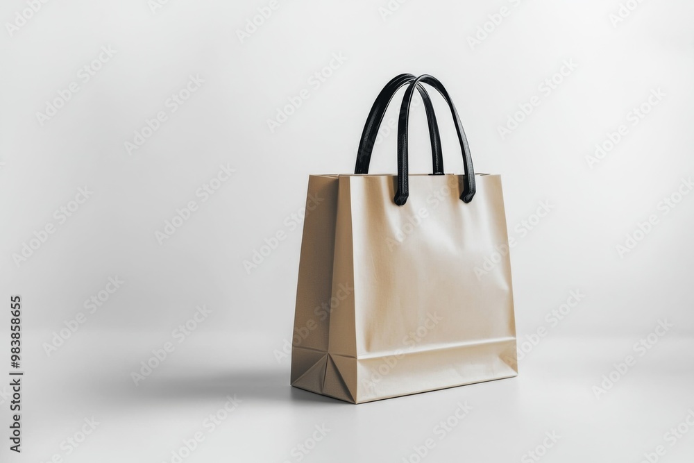 Simple Shopping Bag Mockup Isolated created with Generative AI Simple Shopping Bag Mockup Isolated created with Generative AI