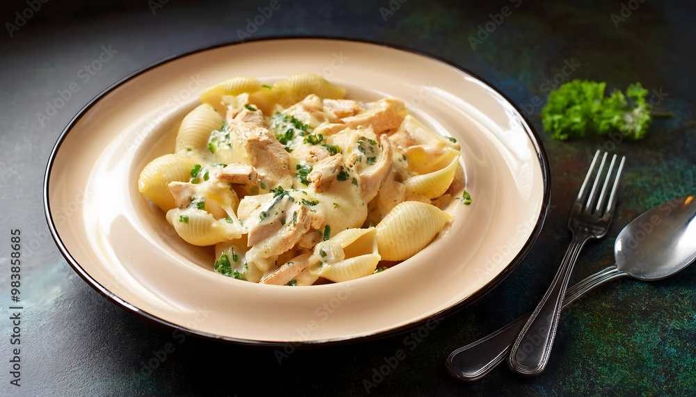 shells pasta with chicken shells pasta with chicken