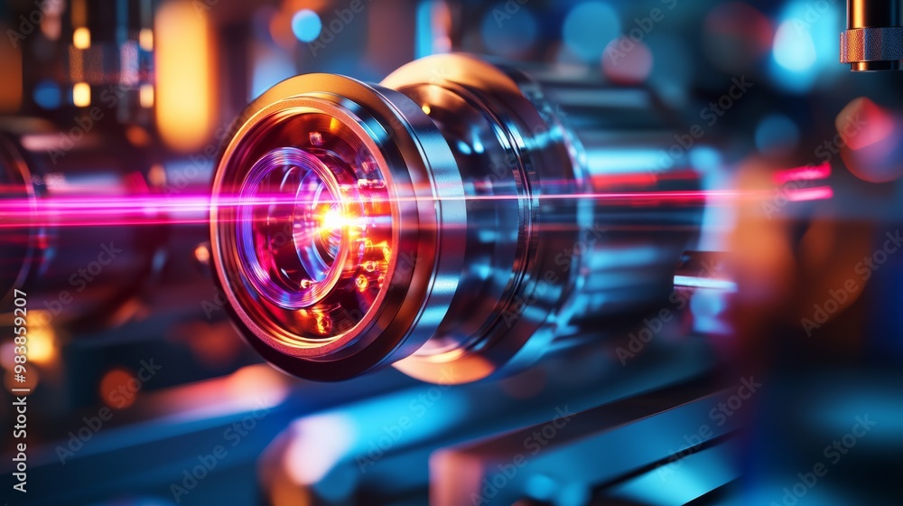 Laser Beam Focusing Through Lens. Laser Beam Focusing Through Lens.