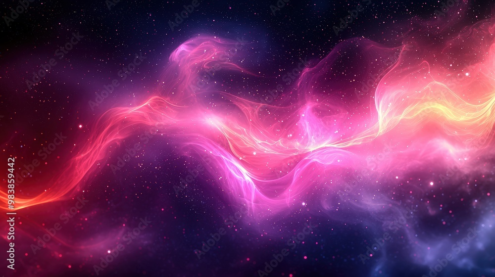 Abstract Cosmic Nebula Background with Stars and Galaxy Dust Abstract Cosmic Nebula Background with Stars and Galaxy Dust
