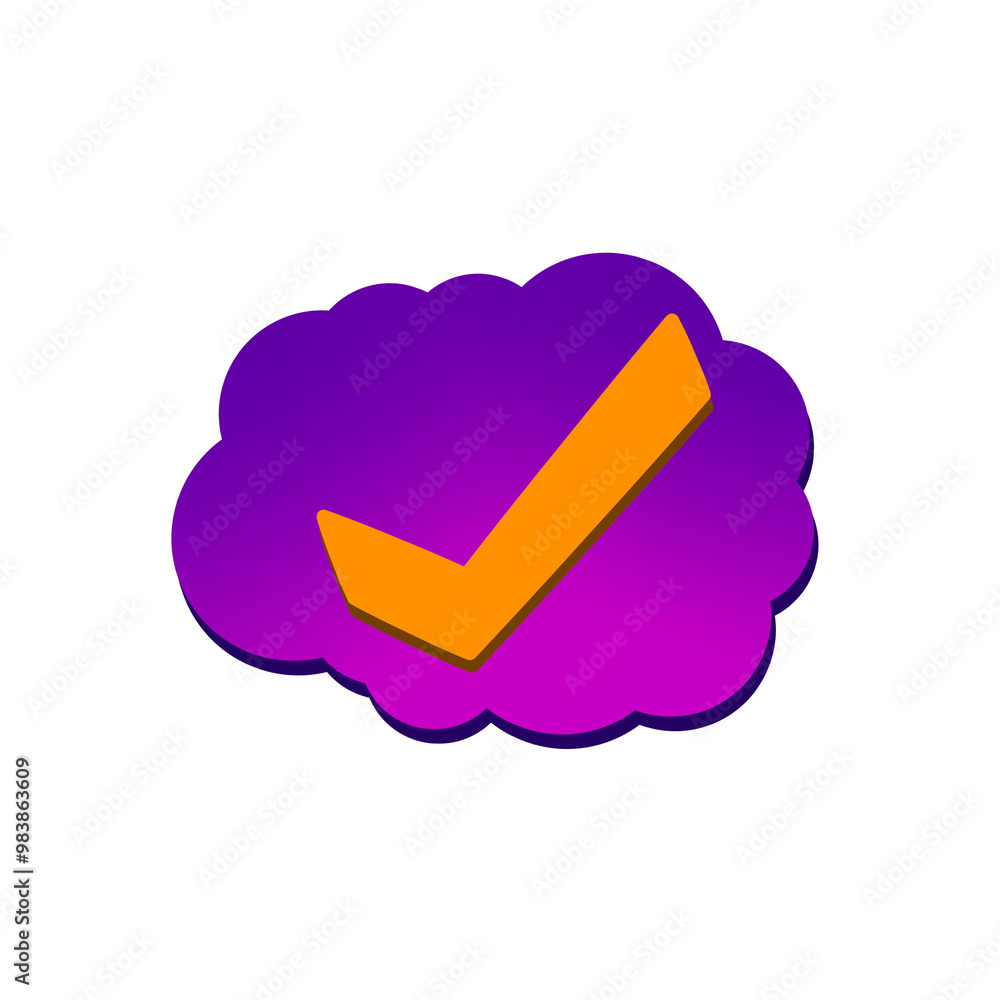 Simple checkmark vector illustration with bold lines, smooth angles, and a modern look. Perfect for app icons, approval symbols, or UI/UX design elements Simple checkmark vector illustration with bold lines, smooth angles, and a modern look. Perfect for app icons, approval symbols, or UI/UX design elements