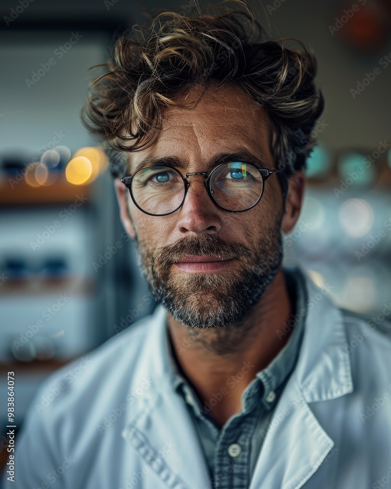 Optician selling glasses. Eye doctor, optometris at work. Optician selling glasses. Eye doctor, optometris at work.