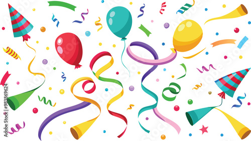 confetti vector illustration, Print