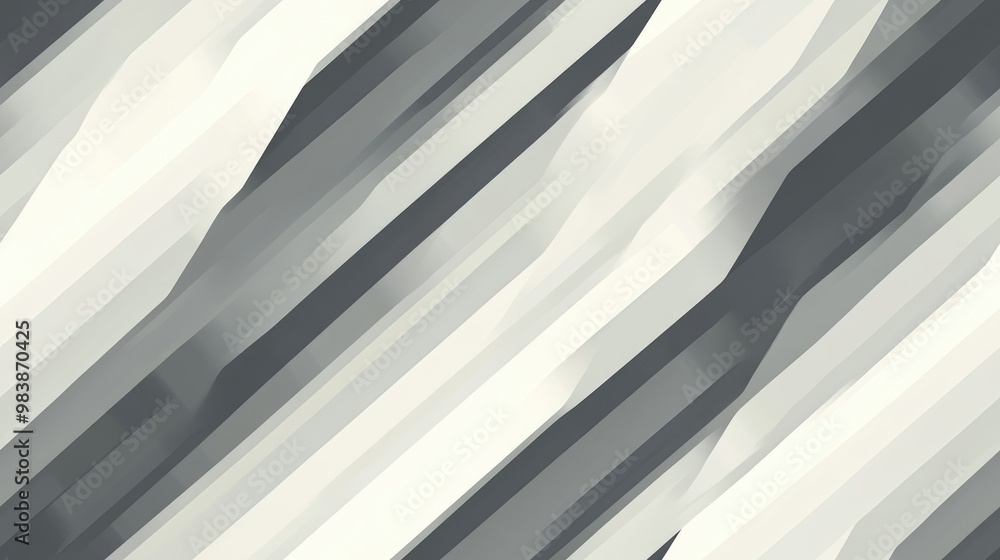 Obraz premium Seamless diagonal striped geometric pattern in gray tones