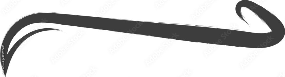 A dynamic black brushstroke with a curved end, symbolizing creativity and artistic expression. A dynamic black brushstroke with a curved end, symbolizing creativity and artistic expression.