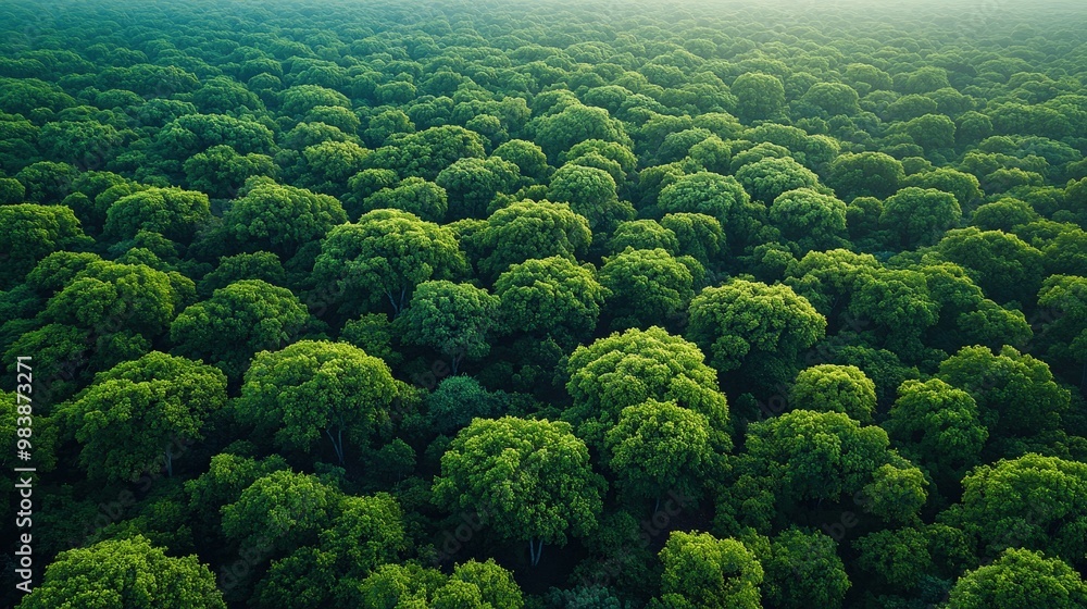 Lush Green Forest Canopy Aerial View Lush Green Forest Canopy Aerial View