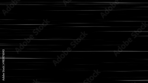 Speed line background animation in comic speed lines background texture pattern effect in cartoon concept black.