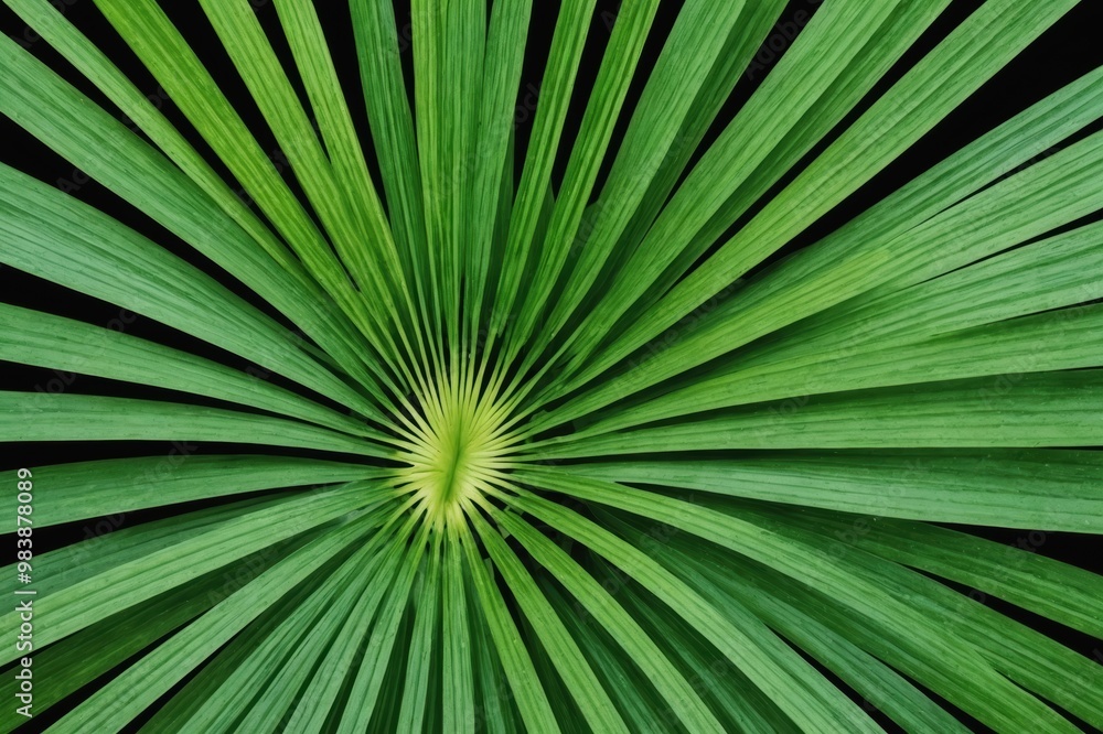 Obraz premium green palm leaf pattern texture abstract background