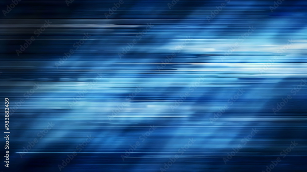Abstract Blue Horizontal Lines Blurred Background Digital Art Abstract Blue Horizontal Lines Blurred Background Digital Art