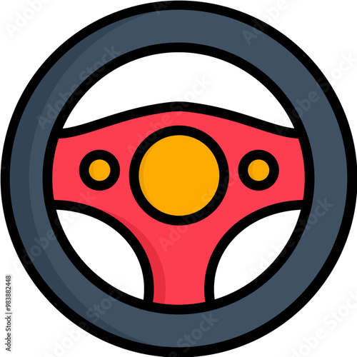 Steering Wheel Icon