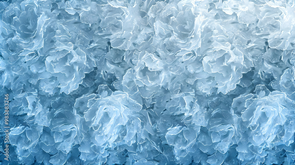 Abstract Blue Floral Pattern with Delicate Petals and a Gradient Effect, Creates a Soft and Dreamy Atmosphere Abstract Blue Floral Pattern with Delicate Petals and a Gradient Effect, Creates a Soft and Dreamy Atmosphere