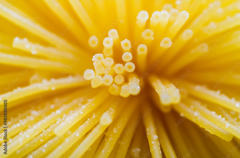 A close-up of spaghetti viewed from above A close-up of spaghetti viewed from above