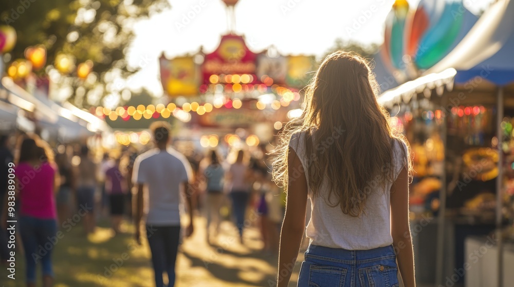 A dynamic shot of a family business participating in a local fair or event, promoting their services A dynamic shot of a family business participating in a local fair or event, promoting their services