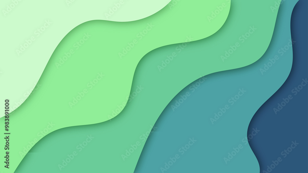 Abstract paper cut shape wave background Abstract paper cut shape wave background