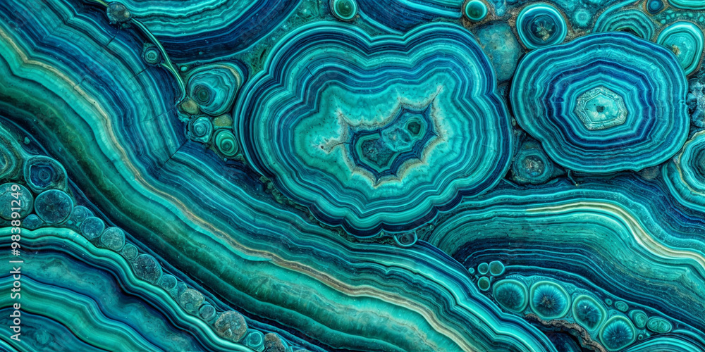 Obraz premium blue, malachite, cut, stone, background,