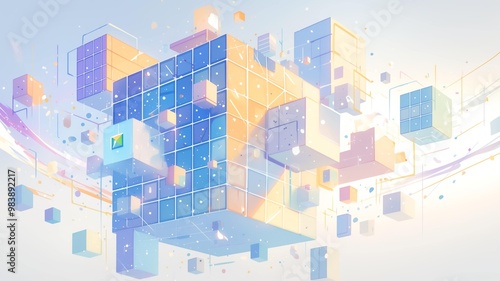 幾何学模様の背景画像