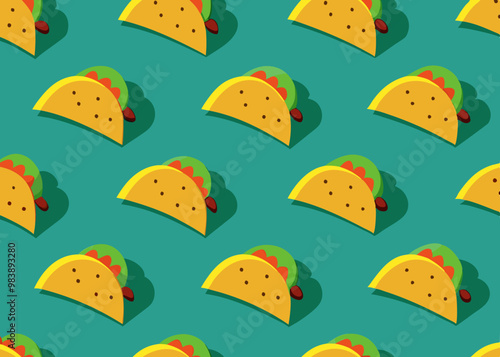 Mexican tacos  pattern