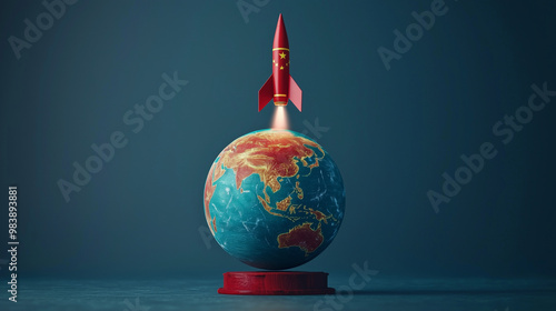 Red Rocket Launching From E...