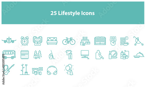 25 Lifestyle Icons Collection