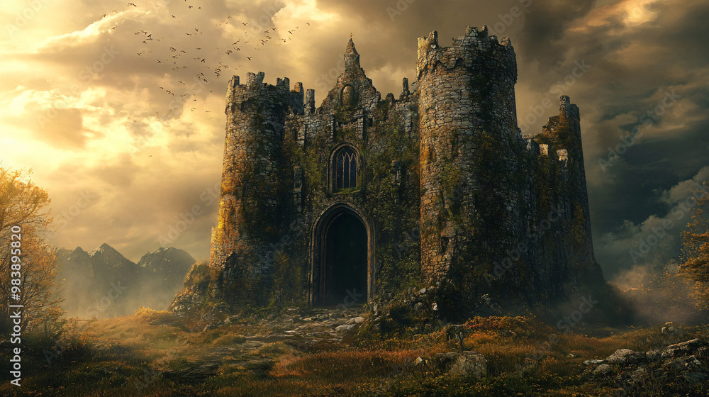 An ancient castle with its doors sealed shut, as though something inside is desperately trying to escape. An ancient castle with its doors sealed shut, as though something inside is desperately trying to escape.