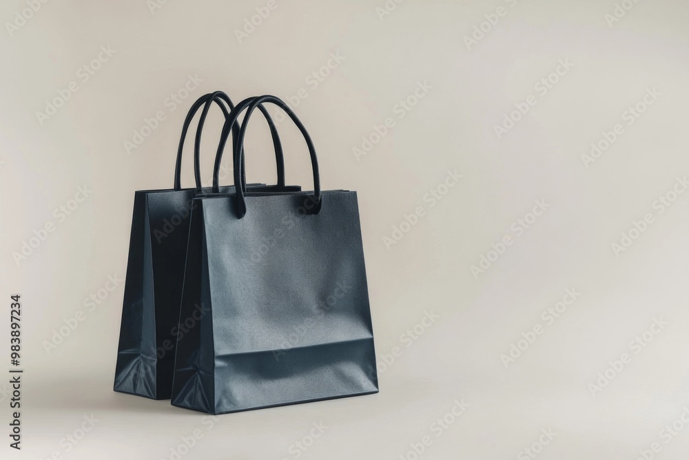 Simple Shopping Bag Mockup Isolated created with Generative AI Simple Shopping Bag Mockup Isolated created with Generative AI