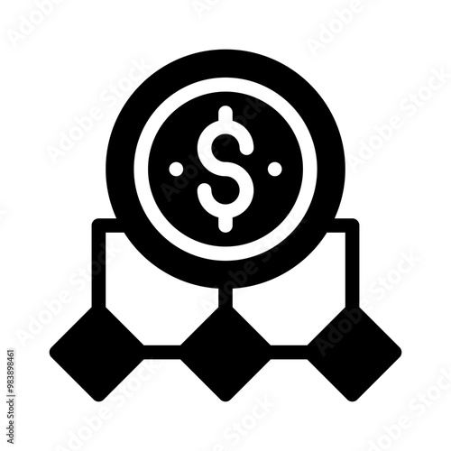 crowdfunding glyph icon