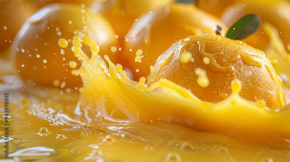 Mango in milk splash isolated on white background Mango in milk splash isolated on white background
