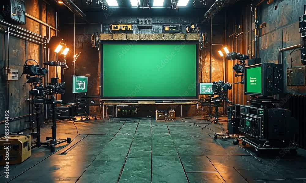 Futuristic Green Screen Studio Futuristic Green Screen Studio