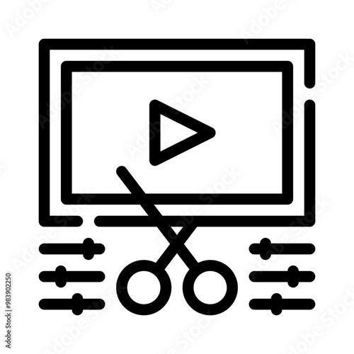 video line icon