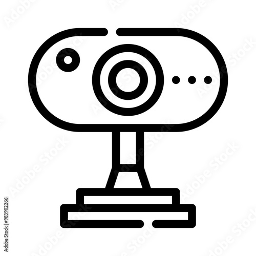 webcam line icon