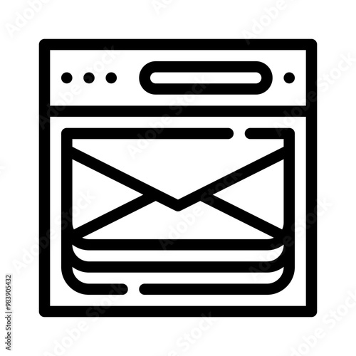 webmail line icon