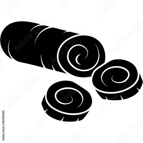 Matcha Swiss Roll Icon