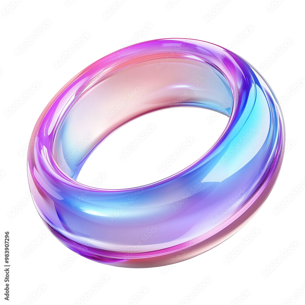 Futuristic Holographic Gradient Abstract Crystal Material Ring Icon Clipart Transparent Background Futuristic Holographic Gradient Abstract Crystal Material Ring Icon Clipart Transparent Background