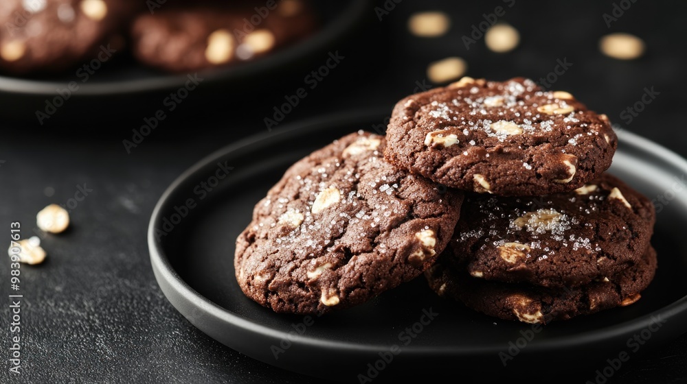 Chocolate Chip Cookies with White Chocolate Chips and Sugar