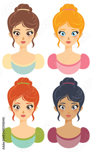 Konstfotografi Colorful Princess Portraits Collection
