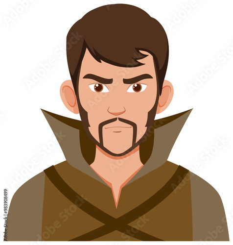 Medieval Warrior Character Illustration