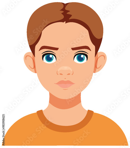 Young Boy Avatar Illustration