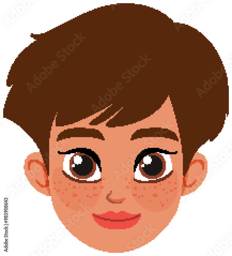 Smiling Cartoon Boy Avatar