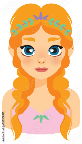 Fairy Princess with Red Hair