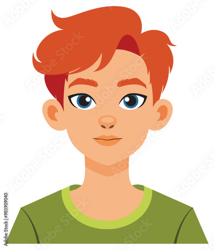 Young Boy with Red Hair