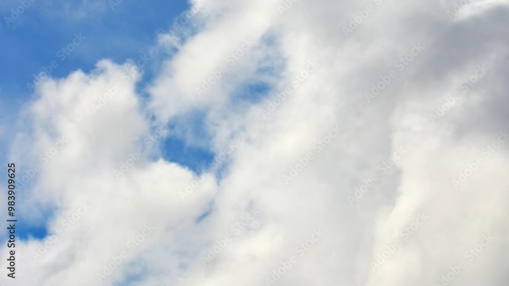 animated video recording of clouds and blue sky animated video recording of clouds and blue sky